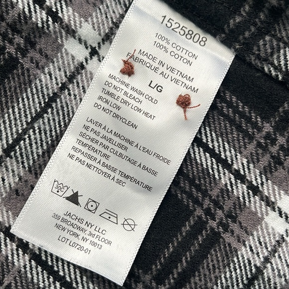 JACHS New York ⚜️  Men’s Flannel shirts / long sleeves / size L/ G - Picture 11 of 12